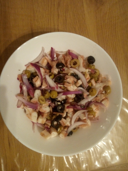 Octopus salad